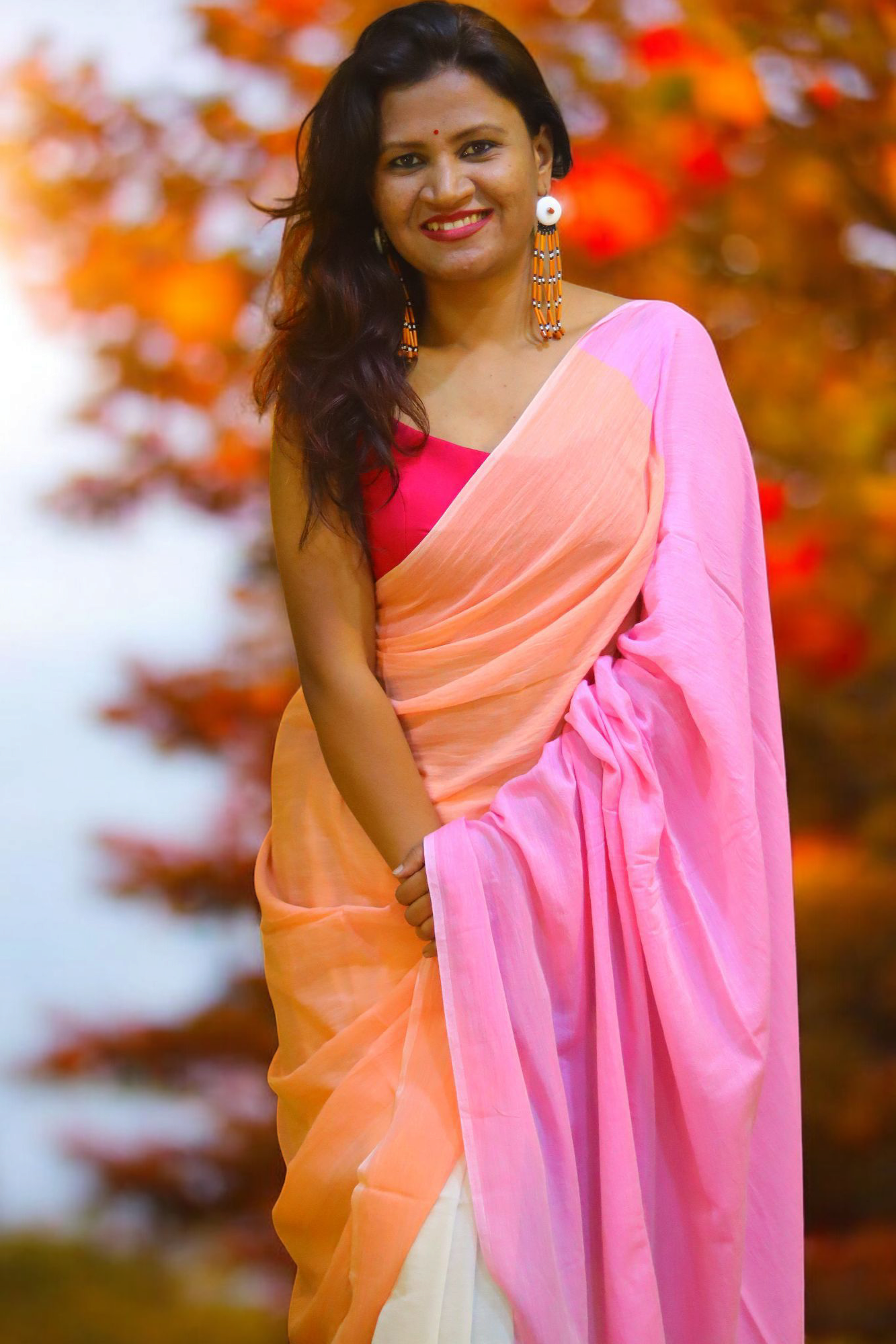 Blue to pink