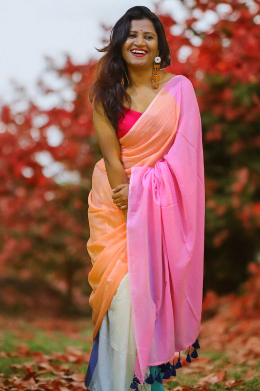 Blue to pink