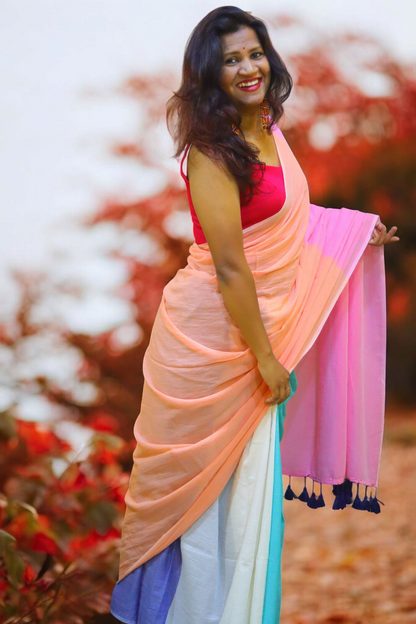 Blue to pink