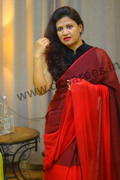 Reshmi  ( two colour mul cotton saree)