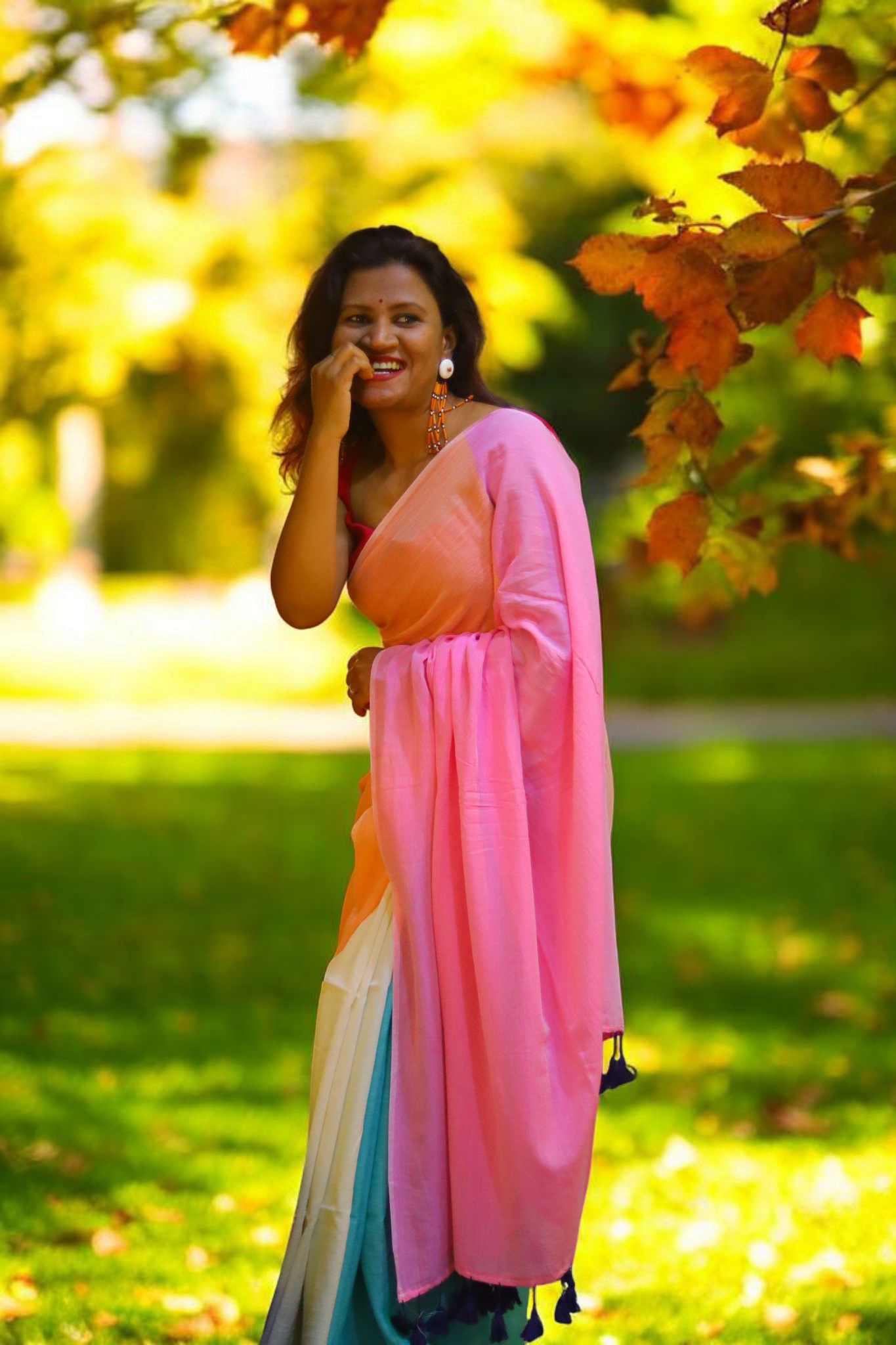Blue to pink