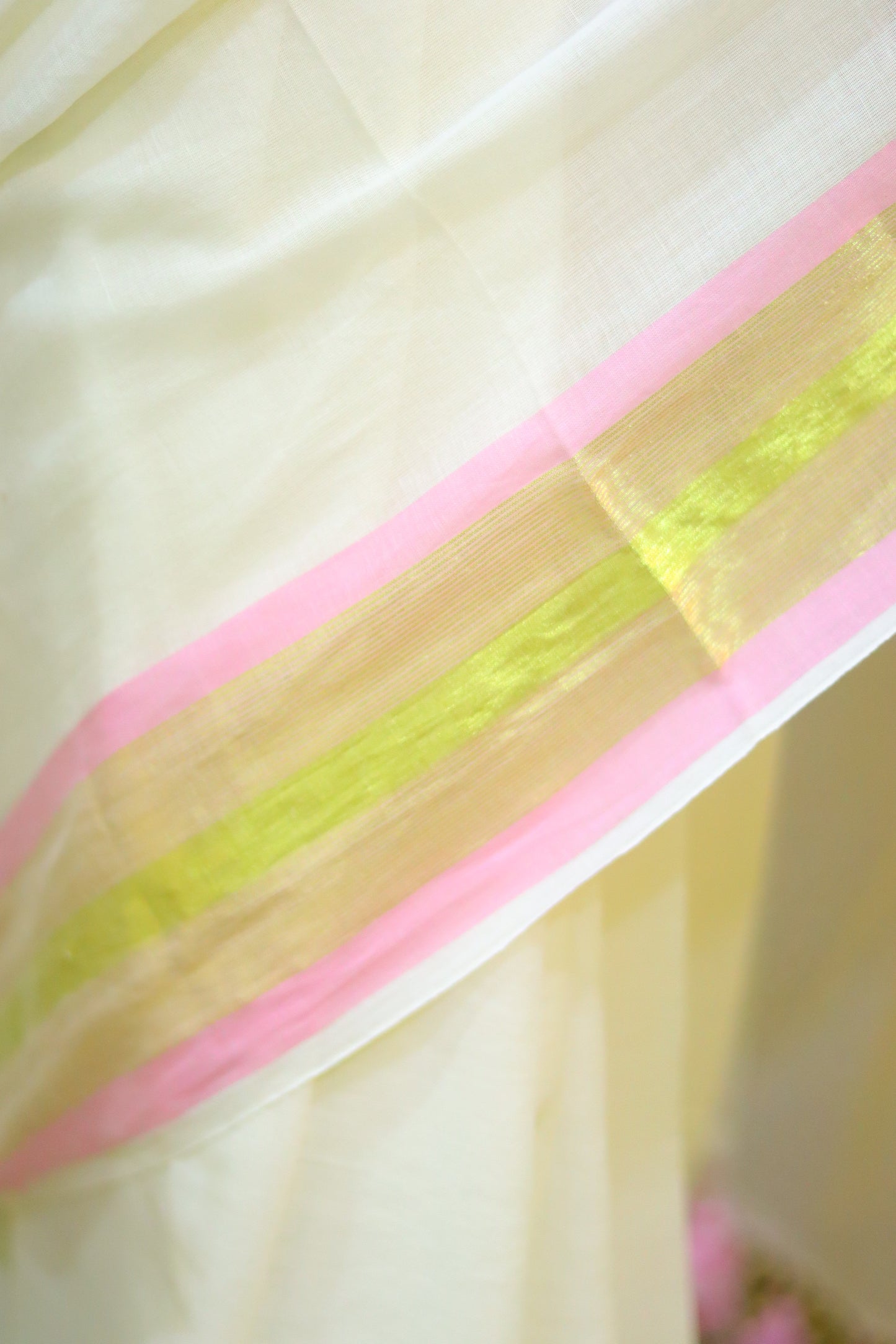 Pink sky (south indian mul cotton)