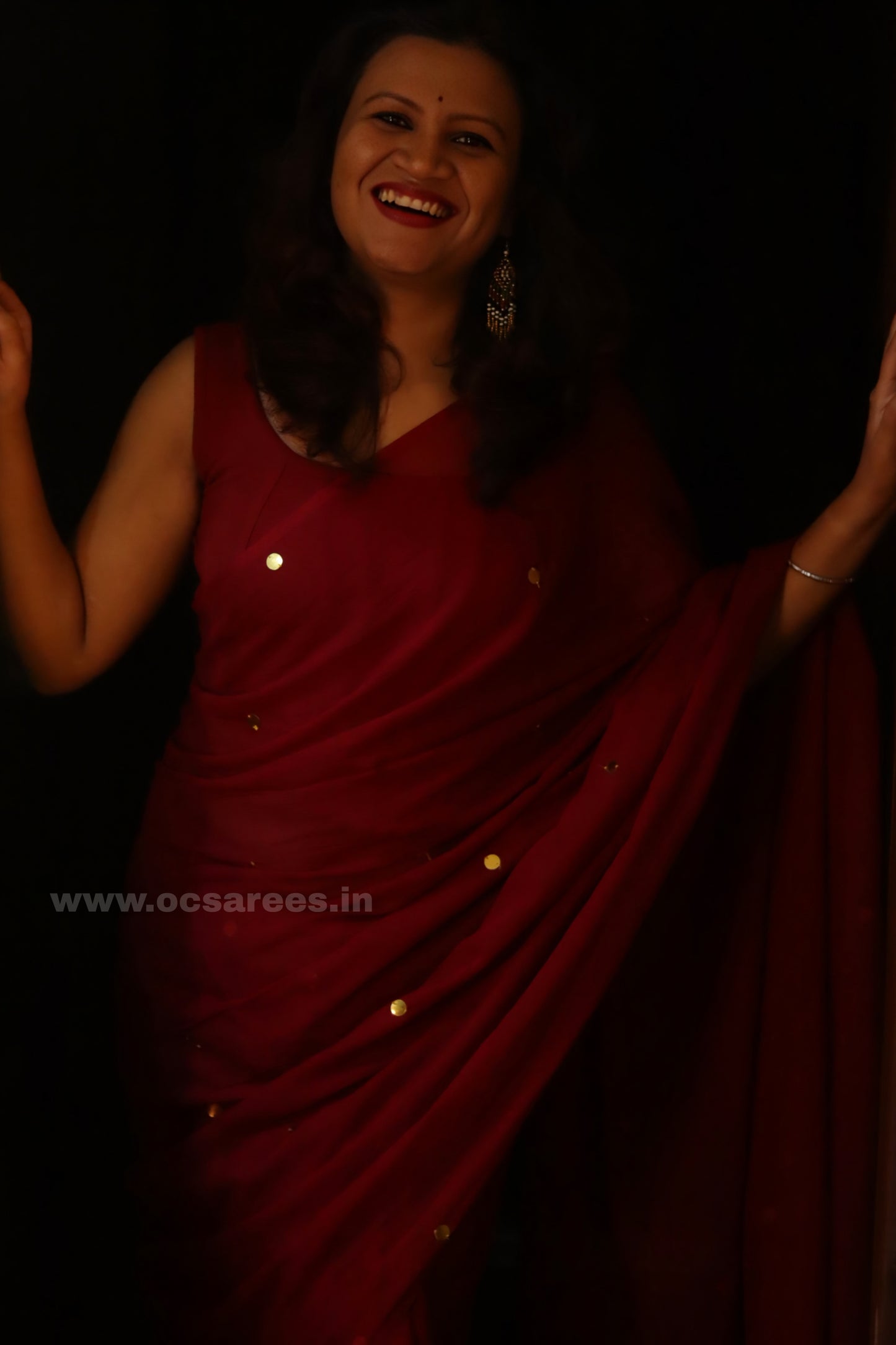 Mul sitara ( maroon)