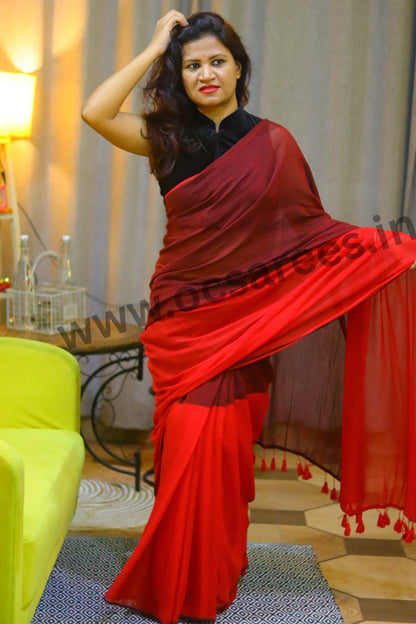 Reshmi  ( two colour mul cotton saree)