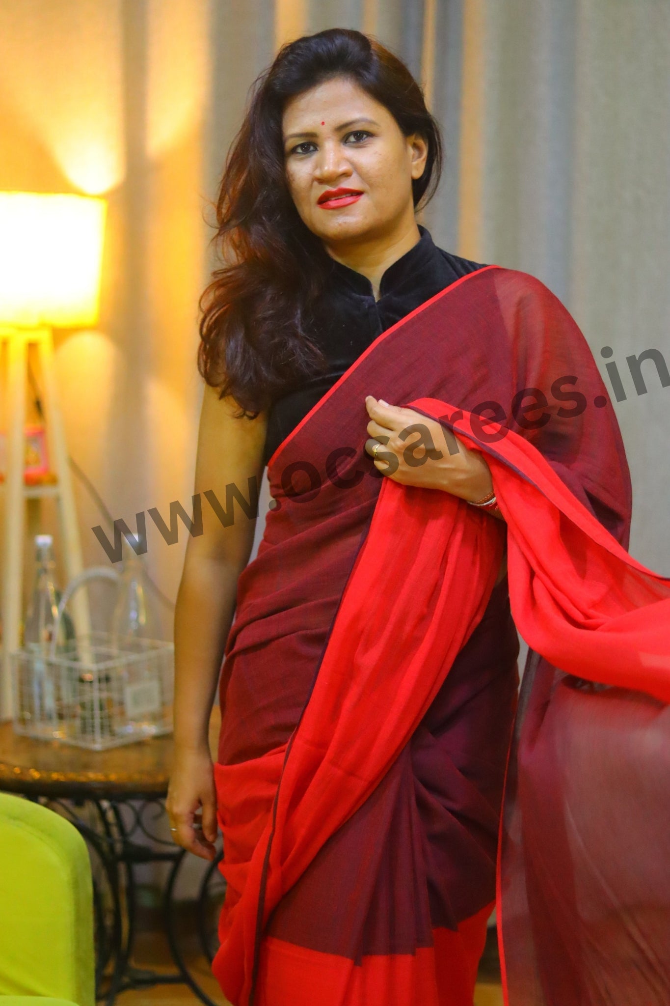 Reshmi  ( two colour mul cotton saree)